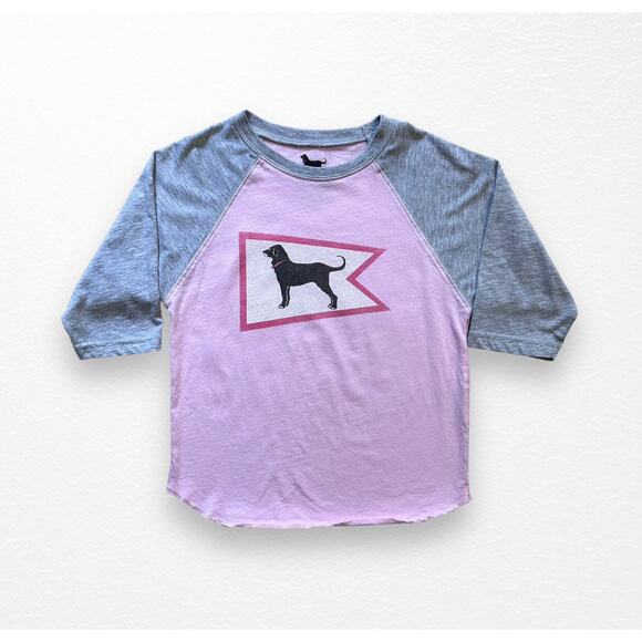 The Black Dog Raglan Tee, Size 6 - Picture 6 of 6